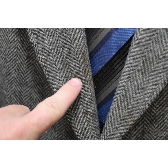 Christopher Hayes Tweed Wool Blazer Sports Jacket MADE IN USA Mens Sz 46 L - Picture 5 of 16